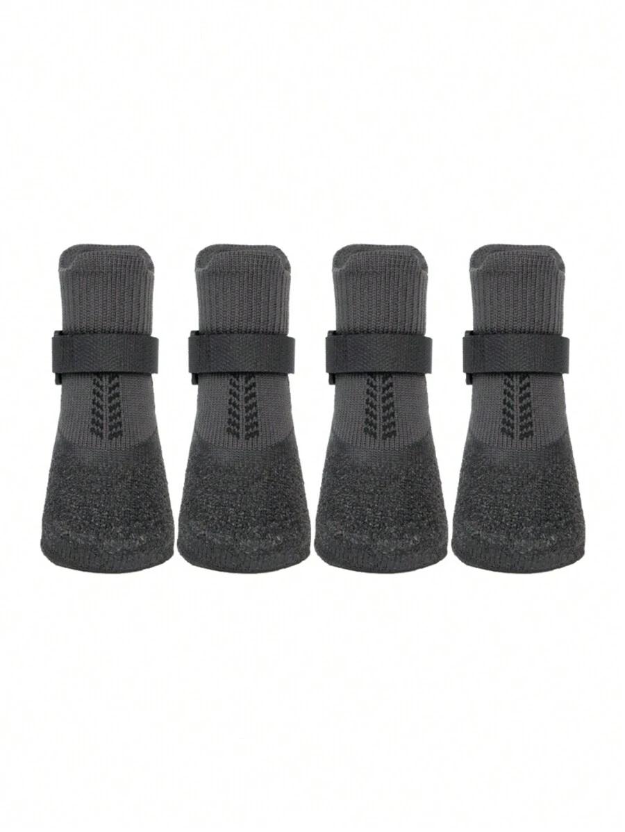 czarne buty ochronne dla zwierząt 4-pack 