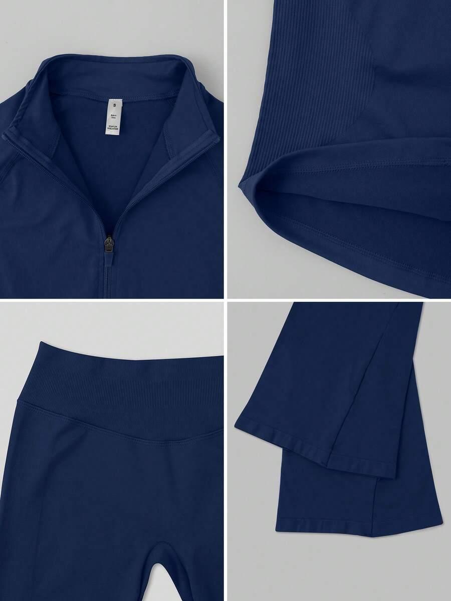 granatowy komplet bluza spodnie 