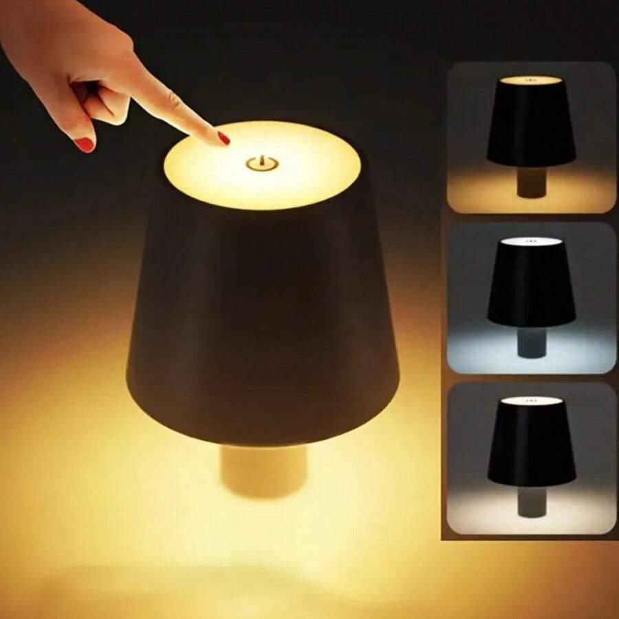 biała lampka nocna klosz na butelkę
