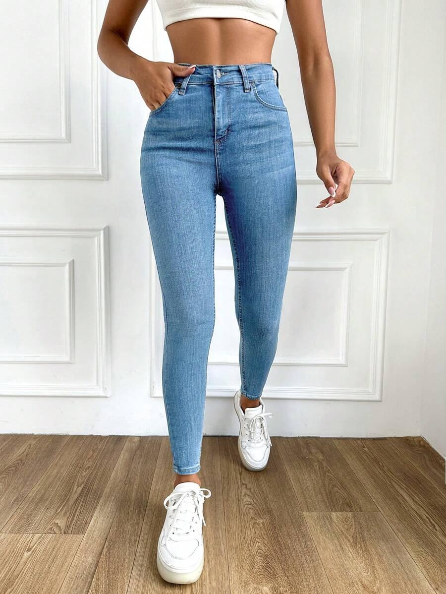 NIEBIESKIE SPODNIE JEANS