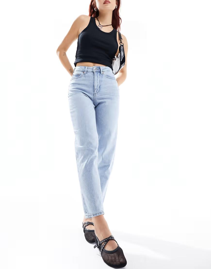 spodnie mom jeans wysoki stan