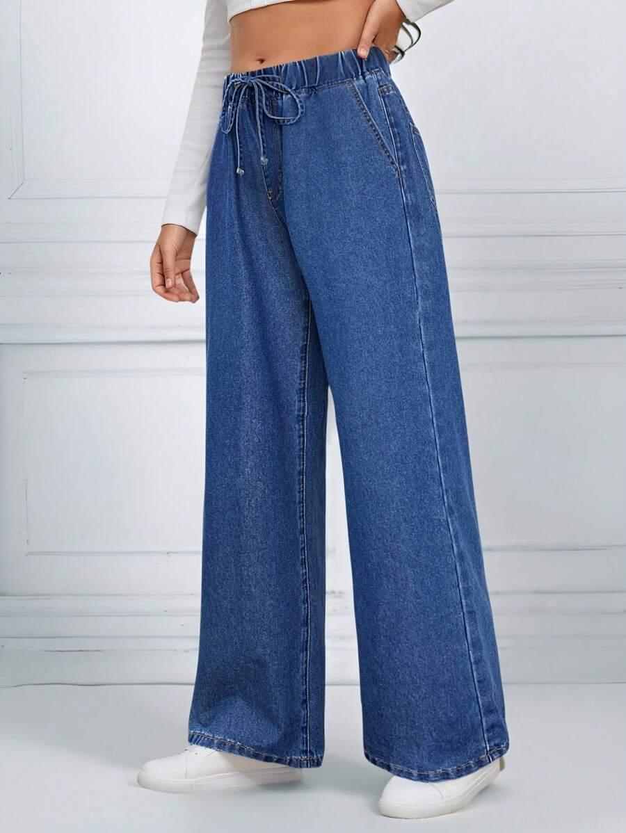 NIEBIESKIE SPODNIE JEANS