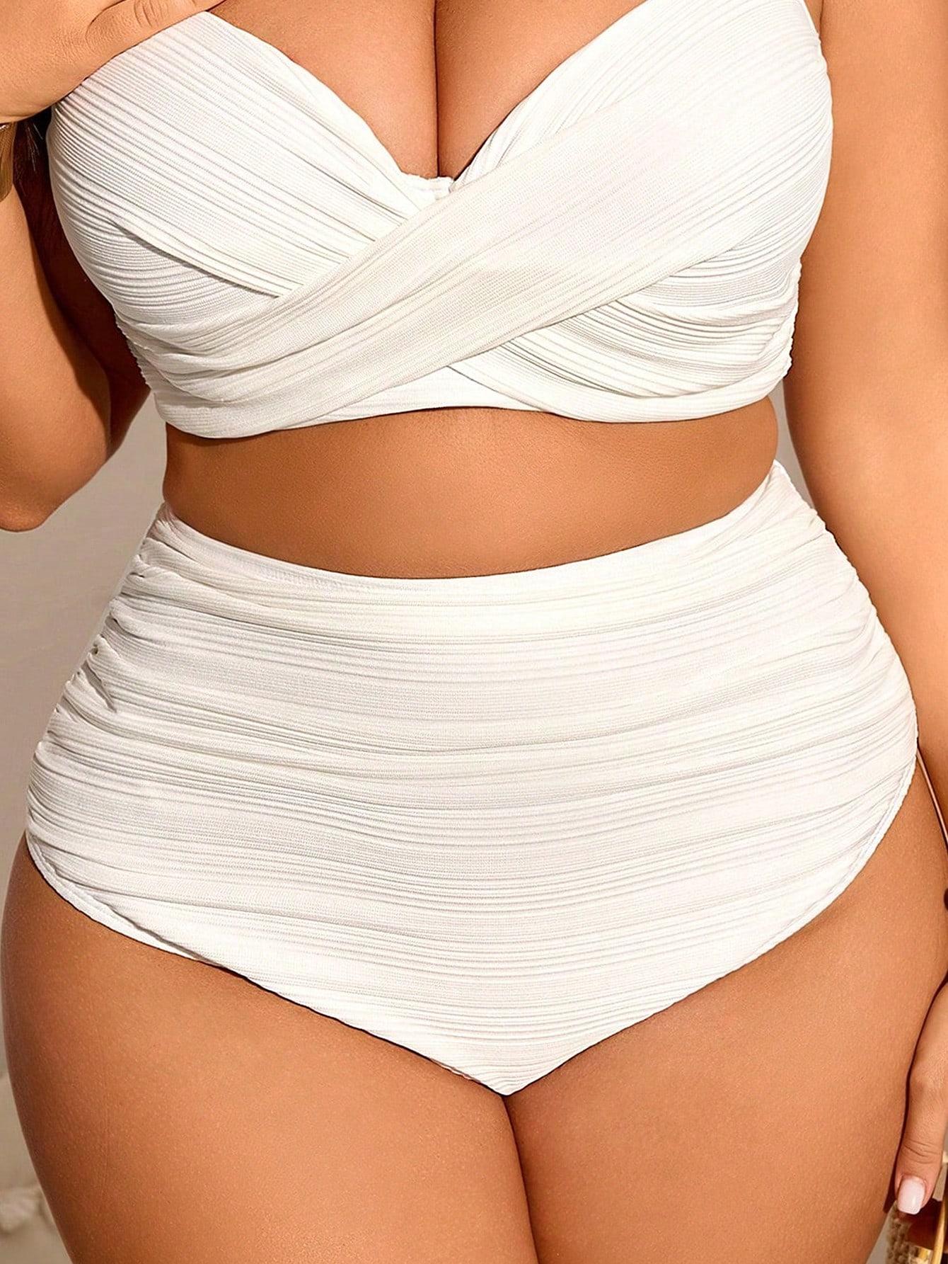 biały dół od bikini