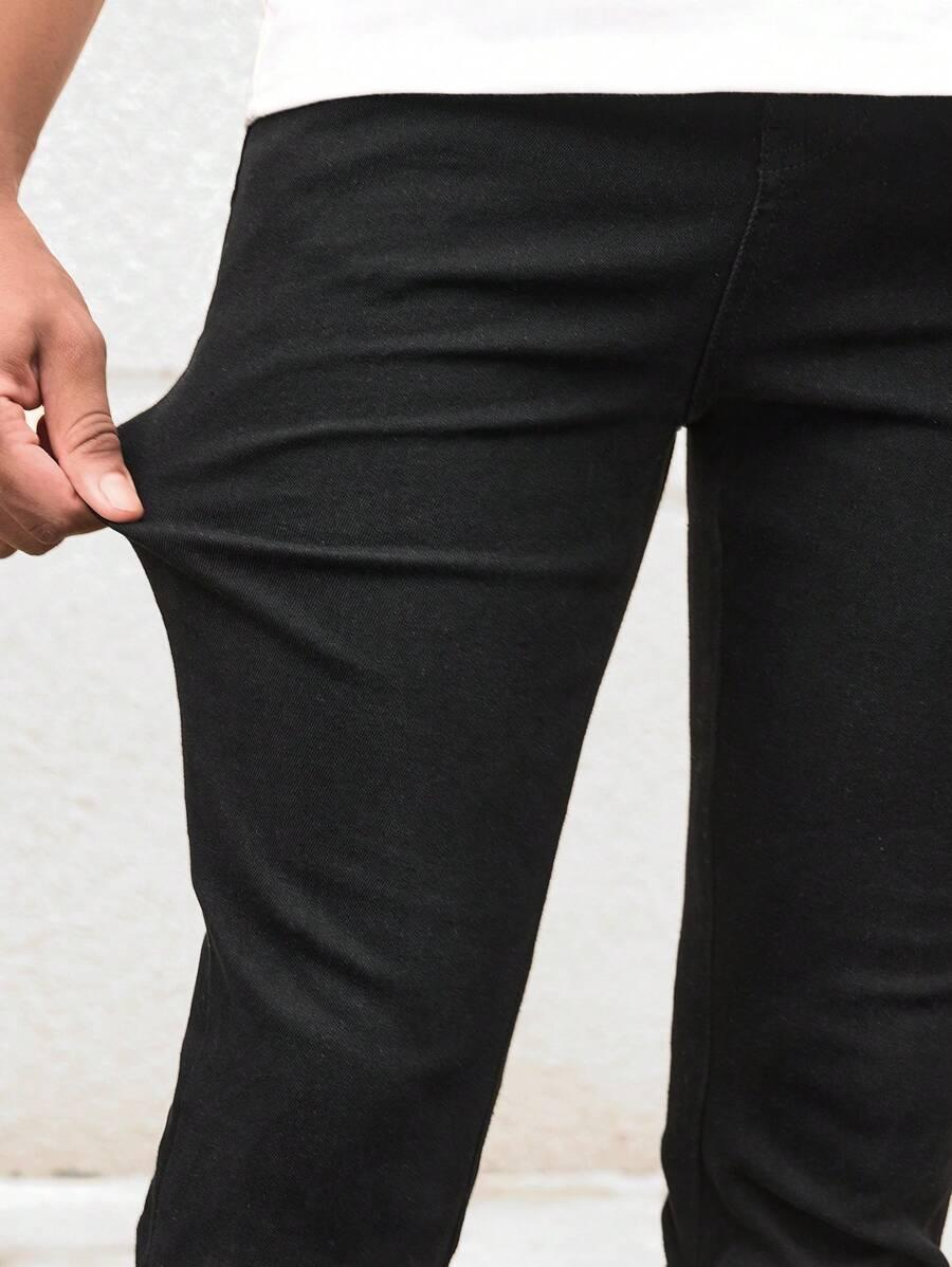CZARNE SPODNIE JEANS