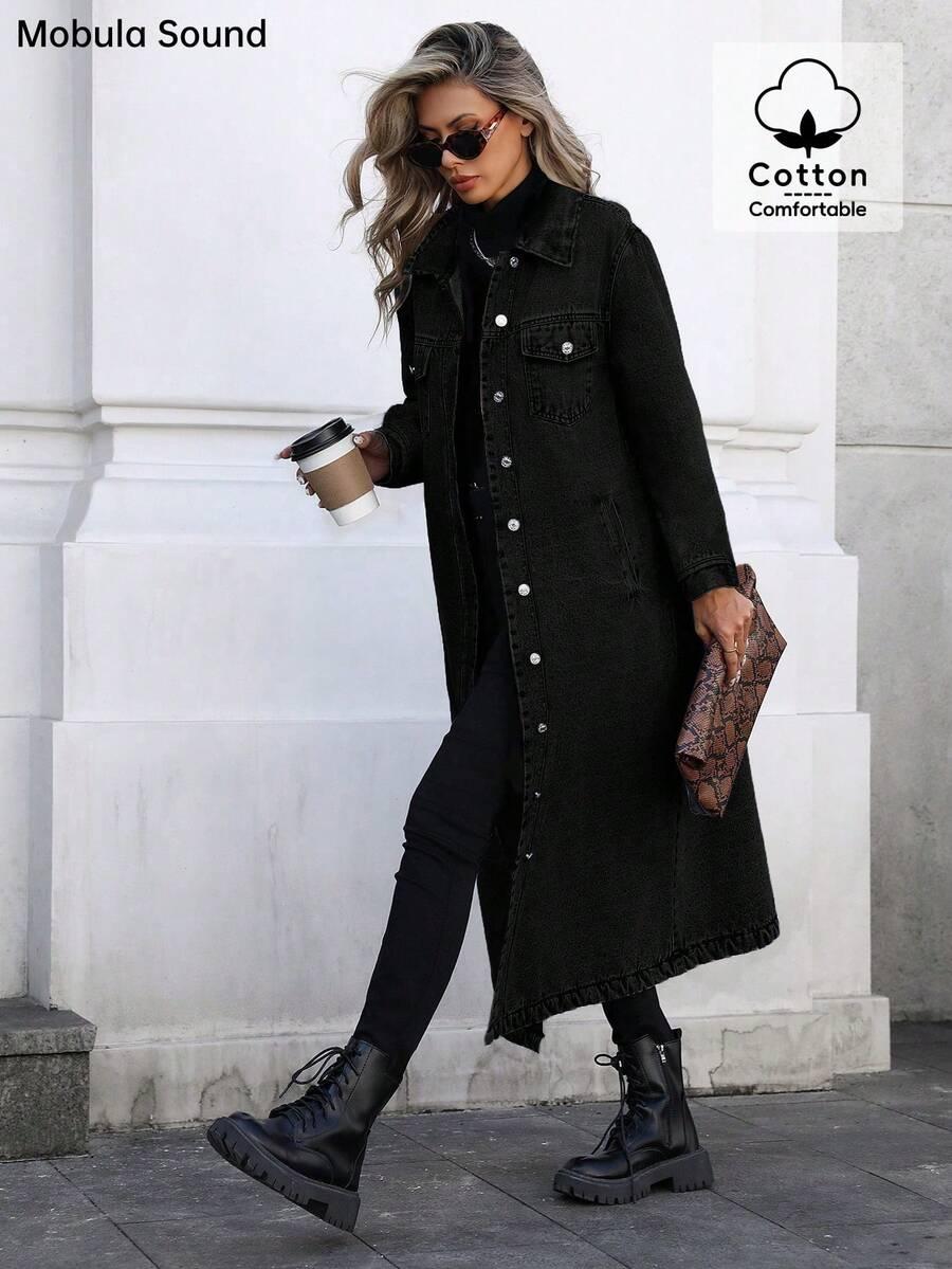CZARNA KURTKA JEANS