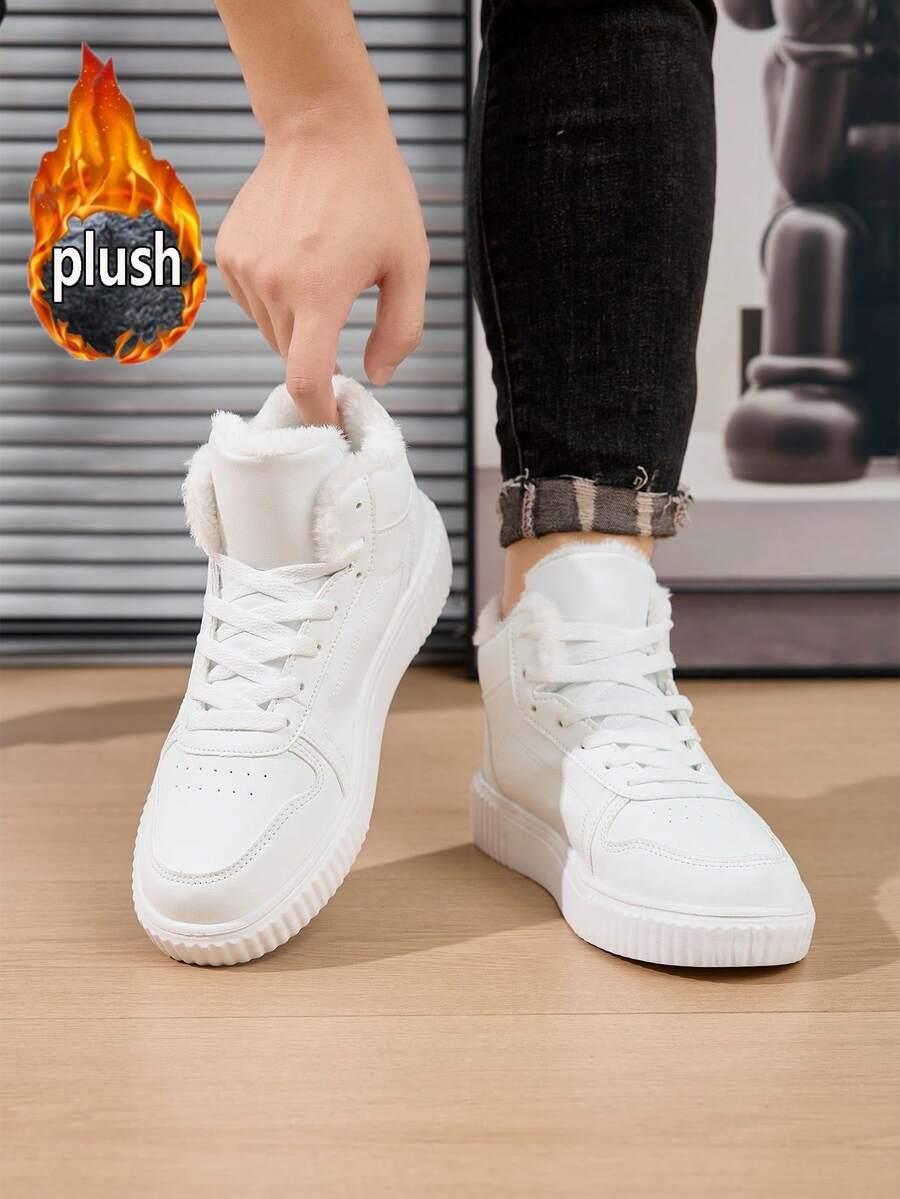 BIAŁE SZNUROWANE BUTY