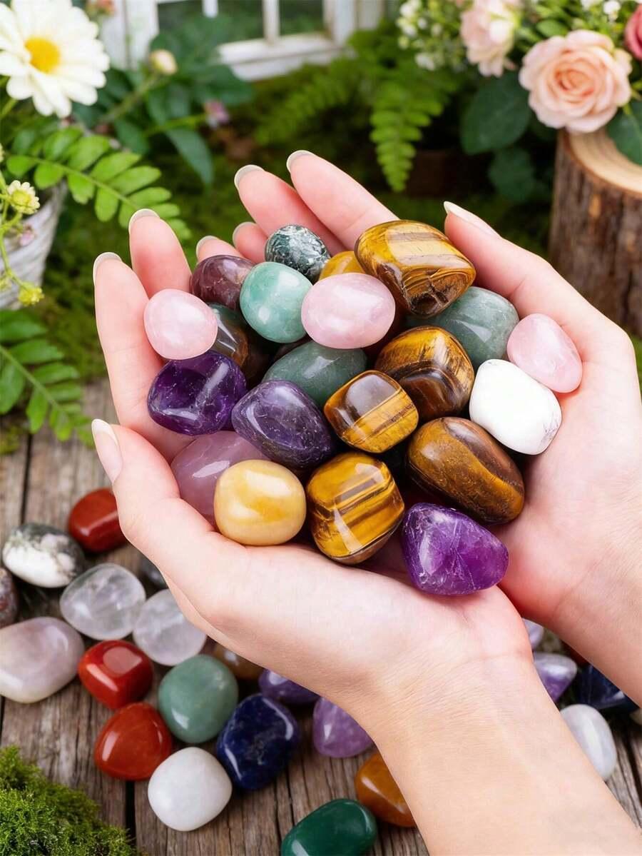 mix wielokolorowych kamyków 500g