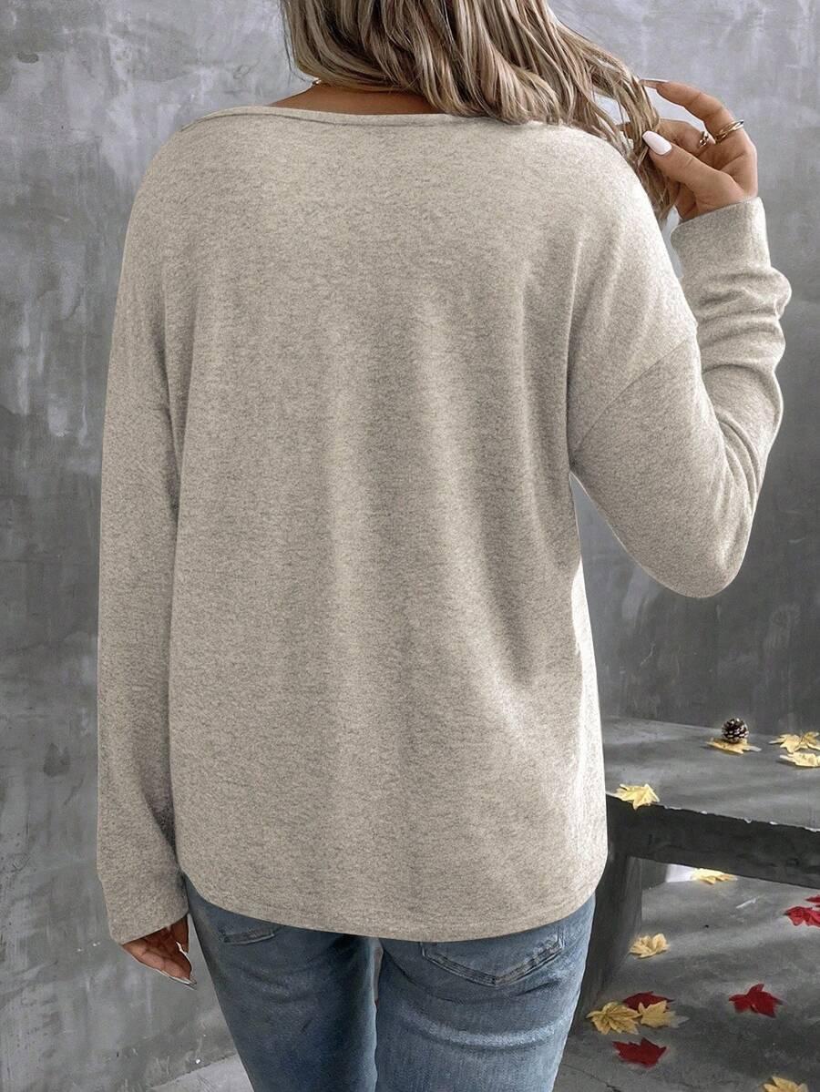 SWETER V-NECK ANIMAL PRINT
