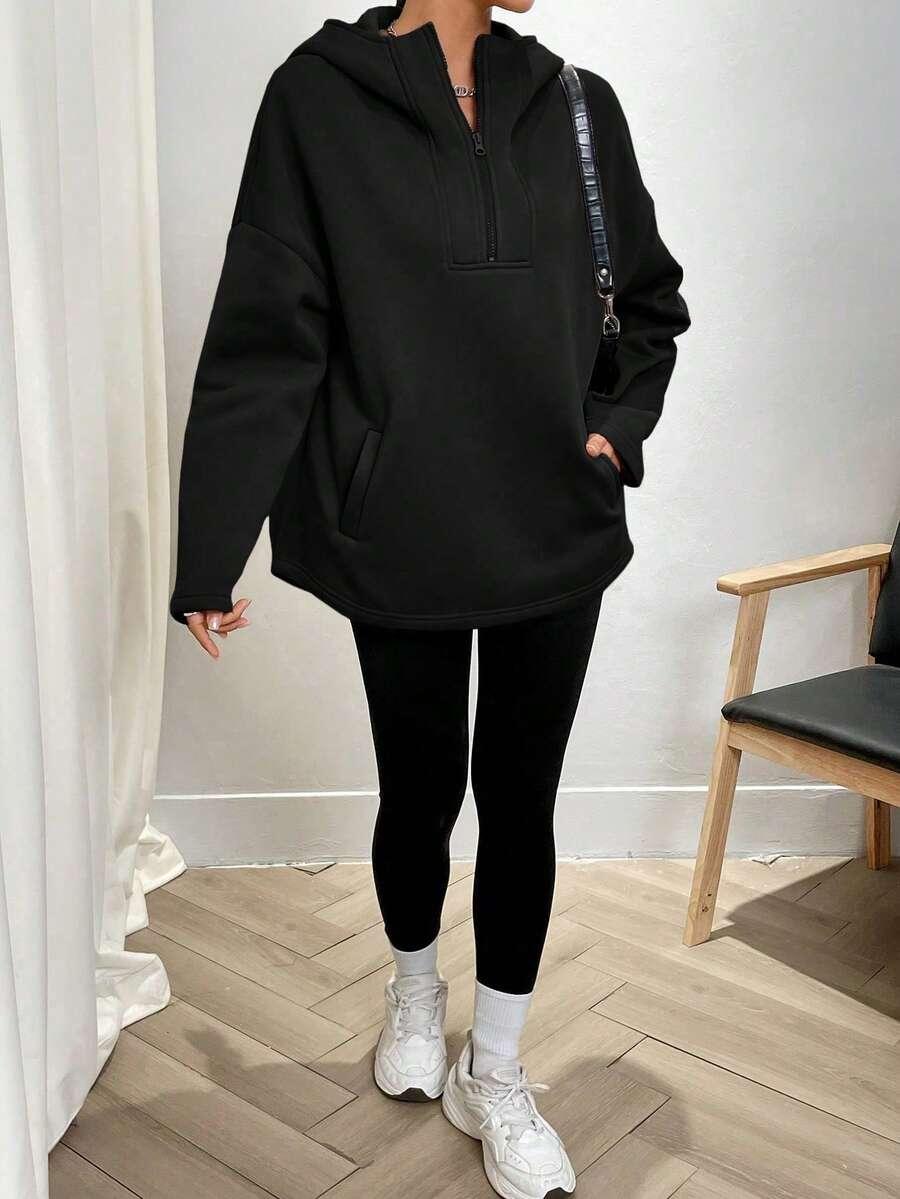 czarna bluza zamek
