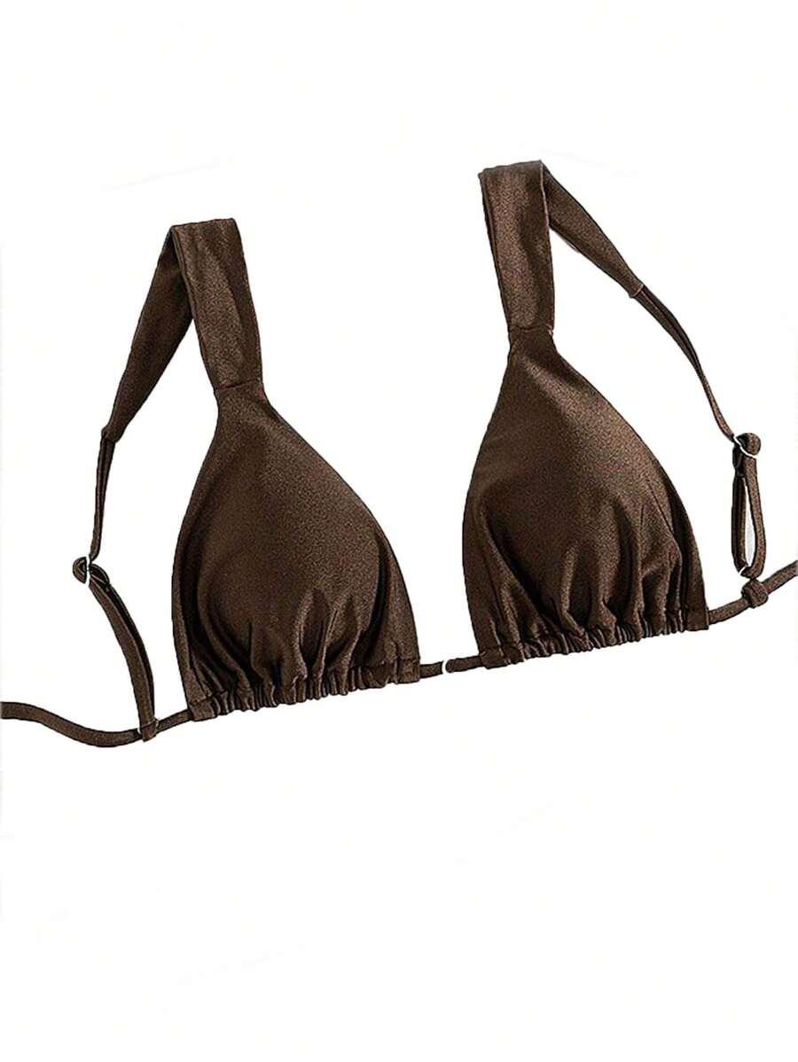 brązowa góra od bikini