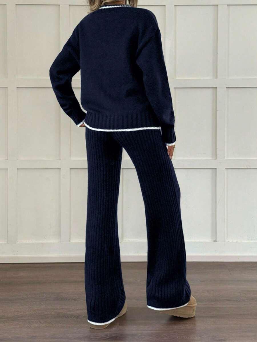 KOMPLET SWETER SPODNIE 