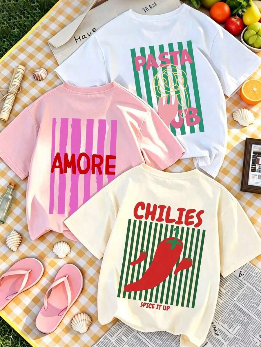 t-shirt print 3-pack
