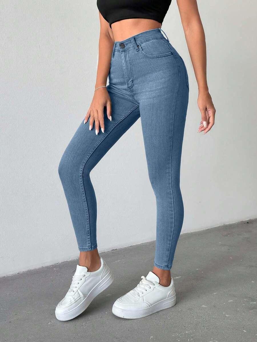 NIEBIEKSIE SPODNIE JEANS