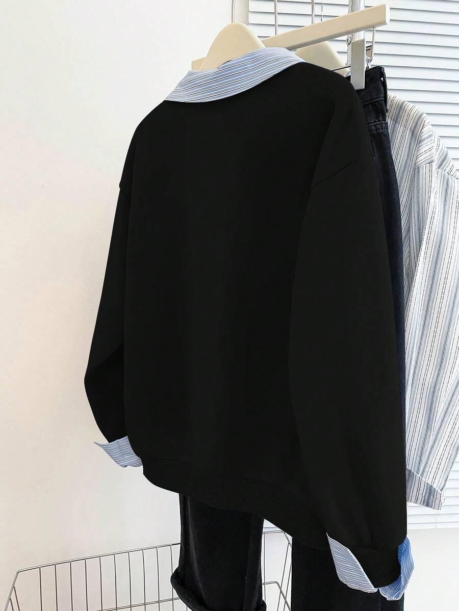 BLUZA ŁĄCZENIE KOŁNIERZYK