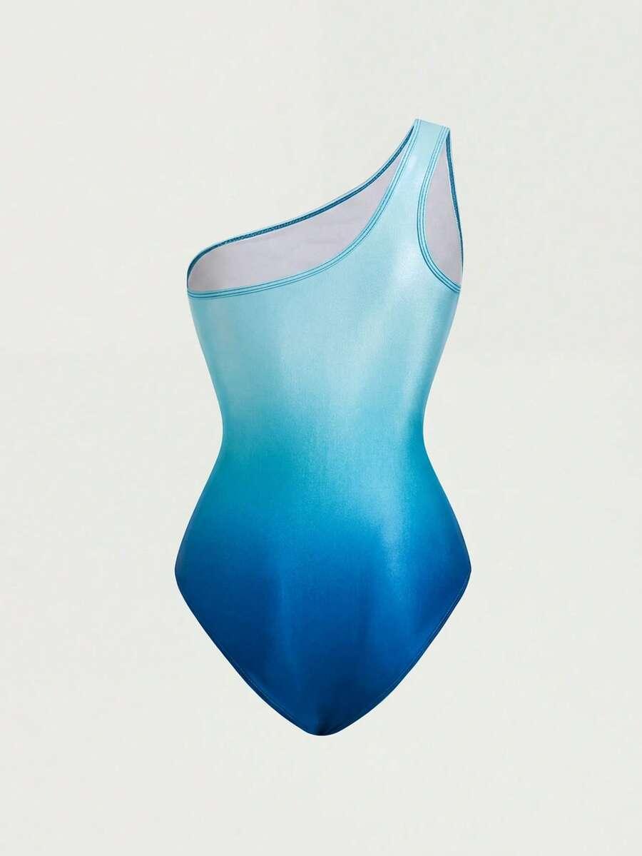 NIEBIESKI JEDNOCZĘŚCIOWY STÓJ KĄPIELOWY ombre