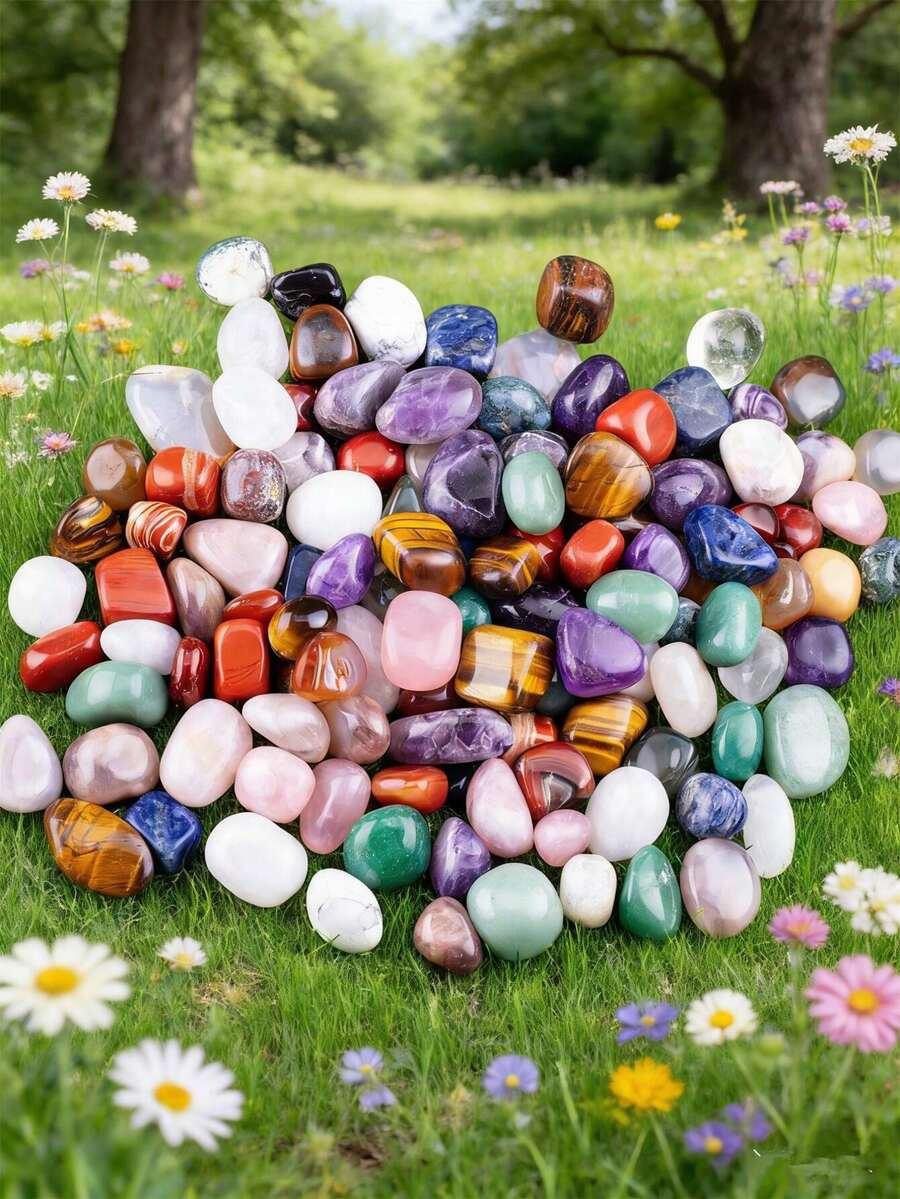mix wielokolorowych kamyków 500g