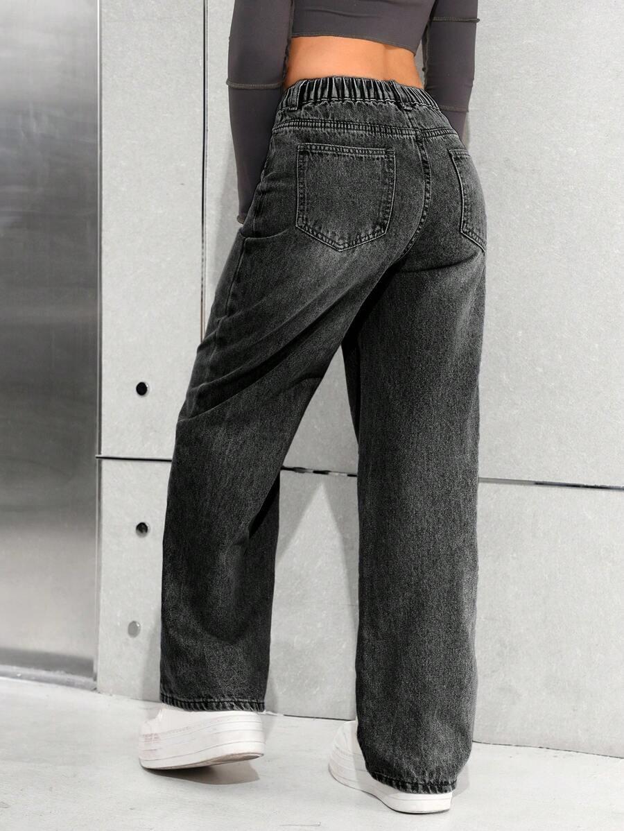 szerokie spodnie jeans