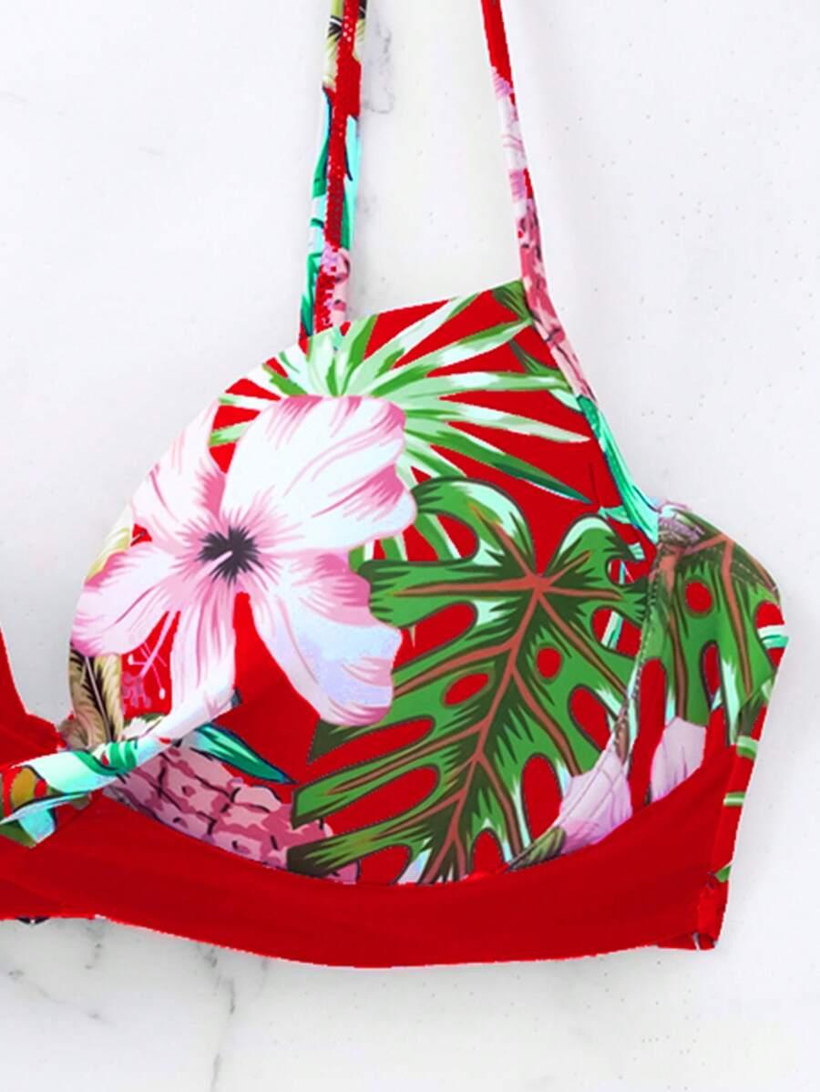 komplet bikini wzór push-up