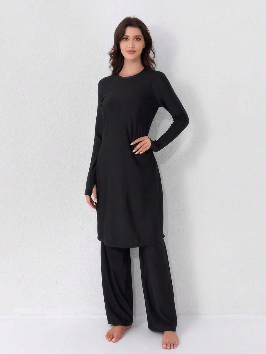 dwuczęściowy strój kąpielowy burkini