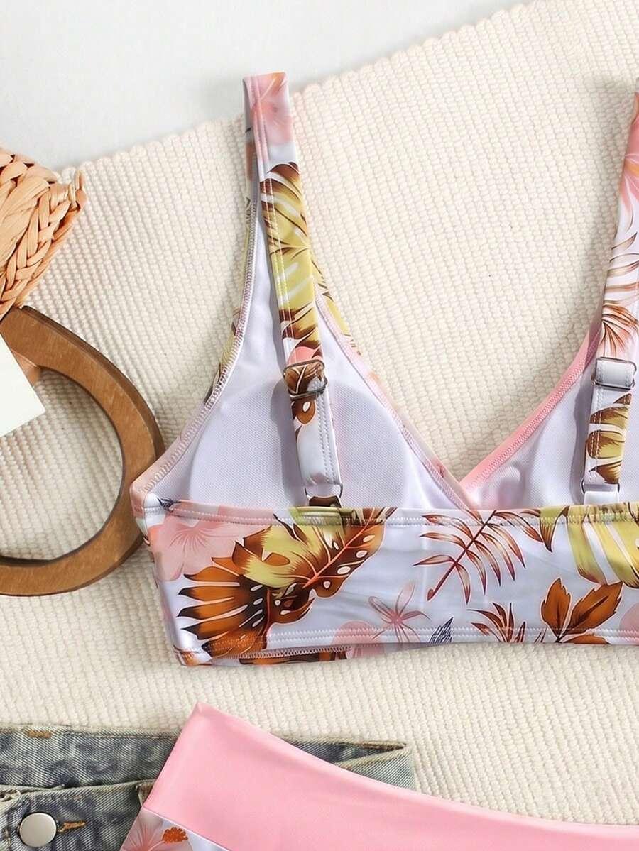 DWUCZĘŚCIOWY STRÓJ KĄPIELOWY TROPICAL PRINT