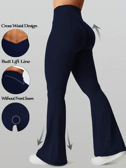 granatowe legginsy wysoki stan