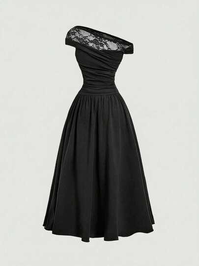 czarna sukienka maxi