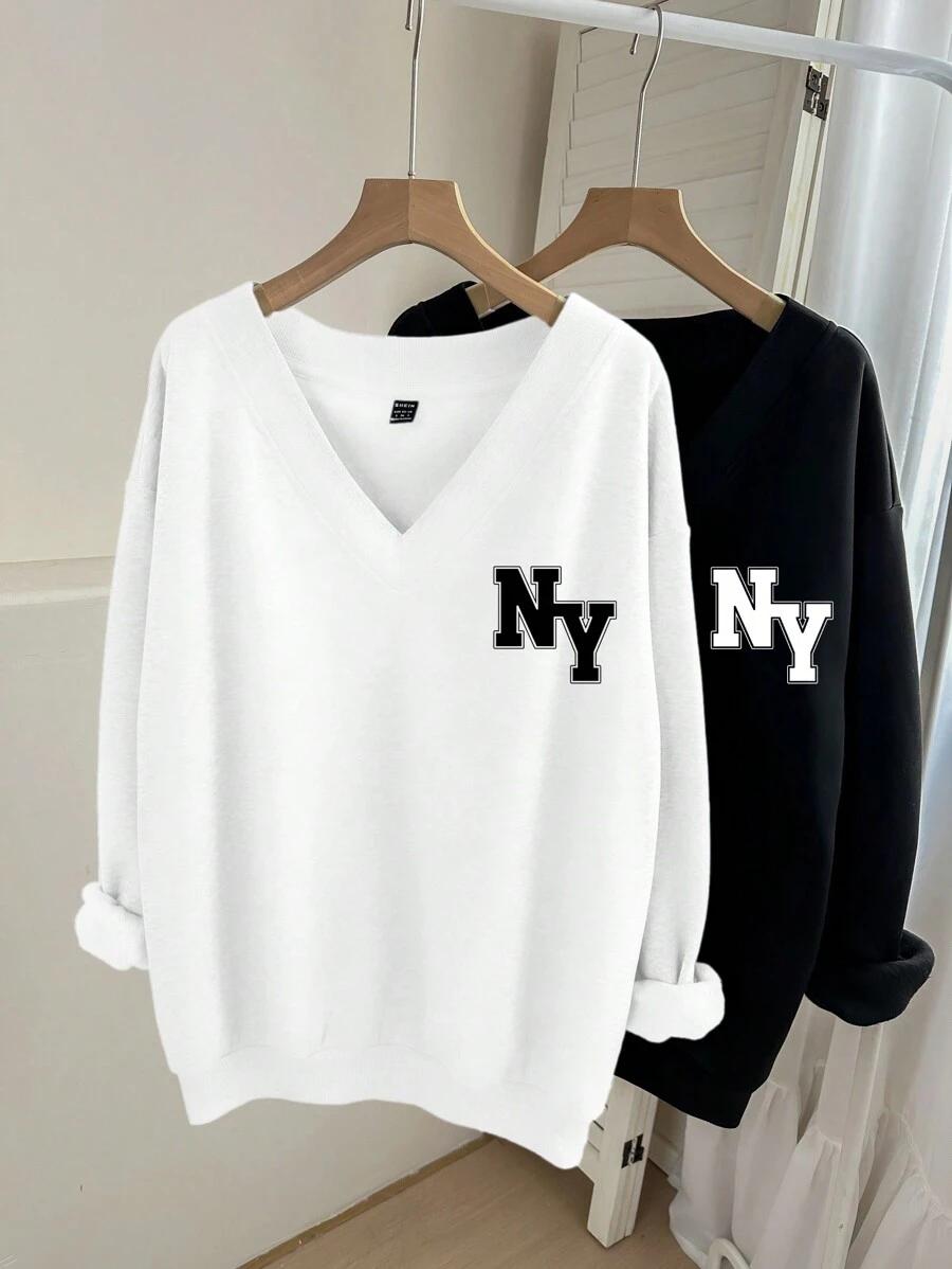 BLUZA V-NECK 2-PACK