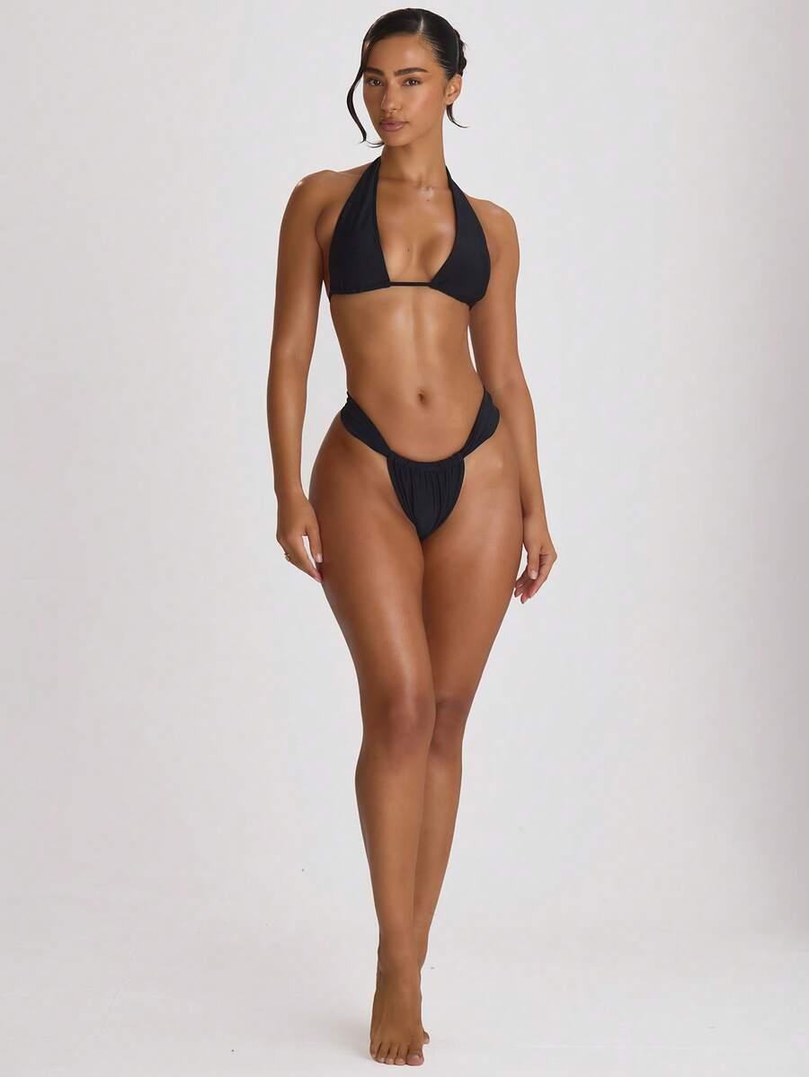 czarny dół bikini