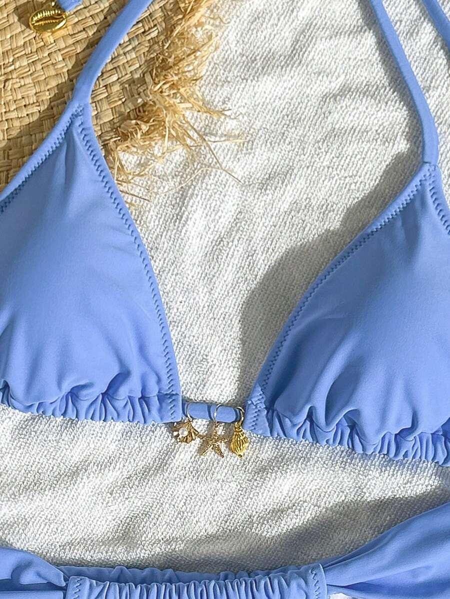 niebieska góra od bikini 
