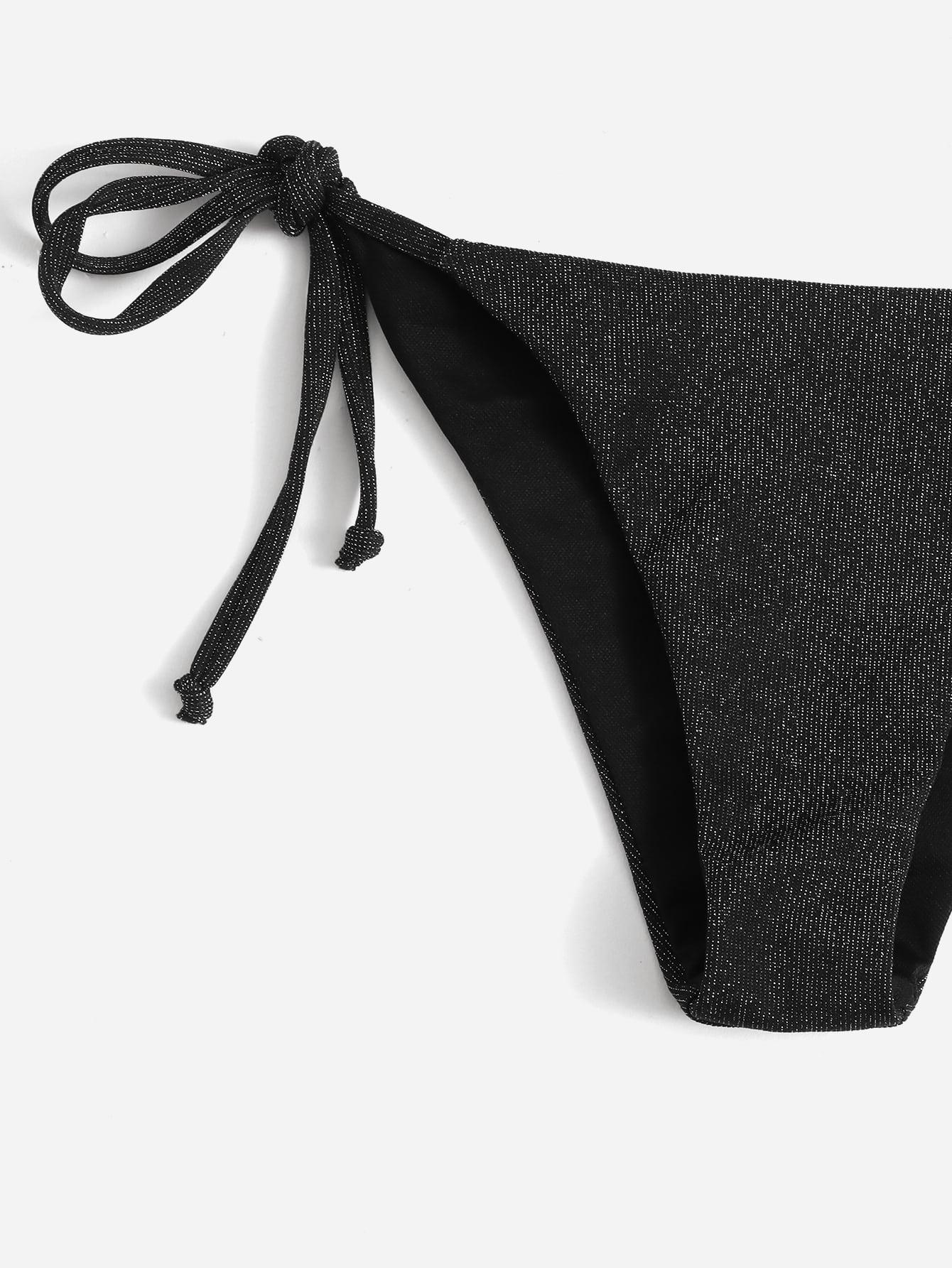 CZARNa góra od bikini BROKAT
