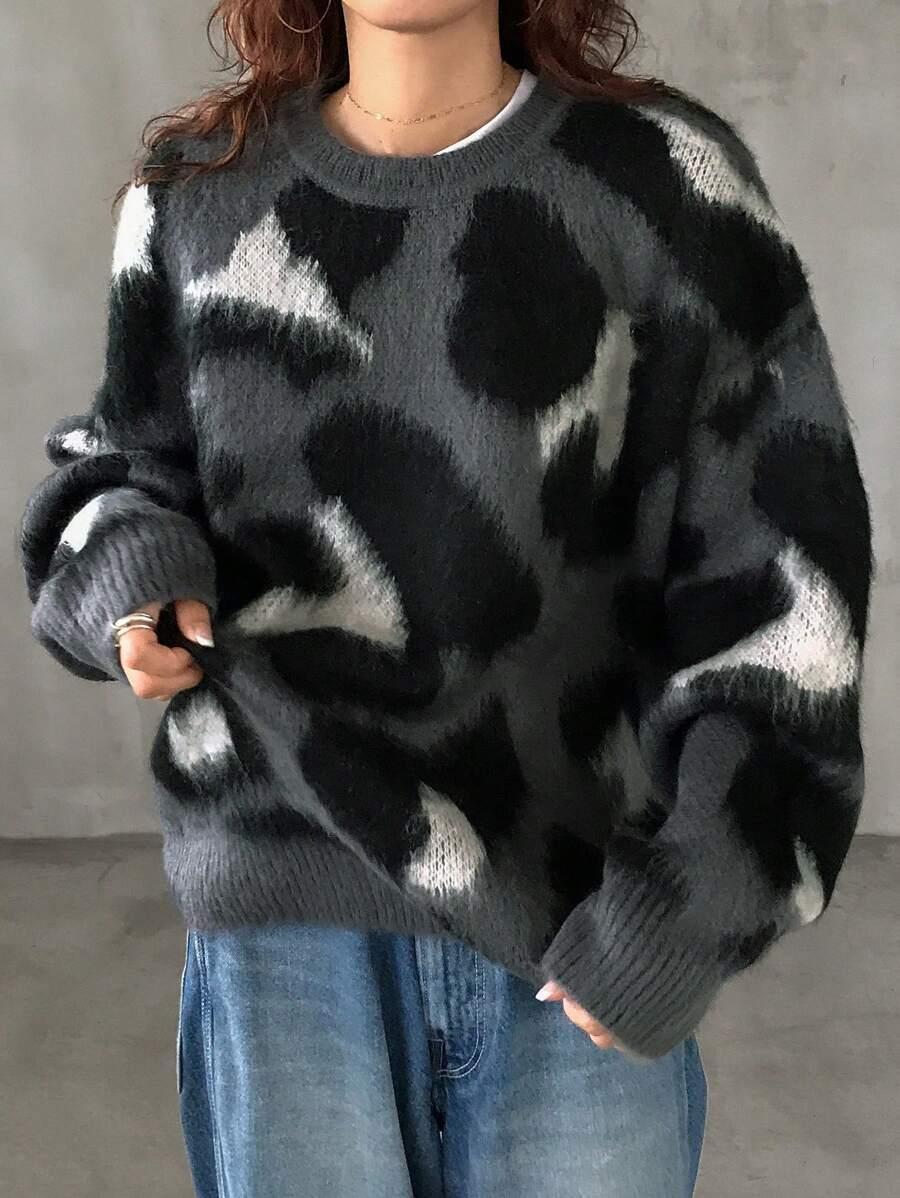 sweter animal print