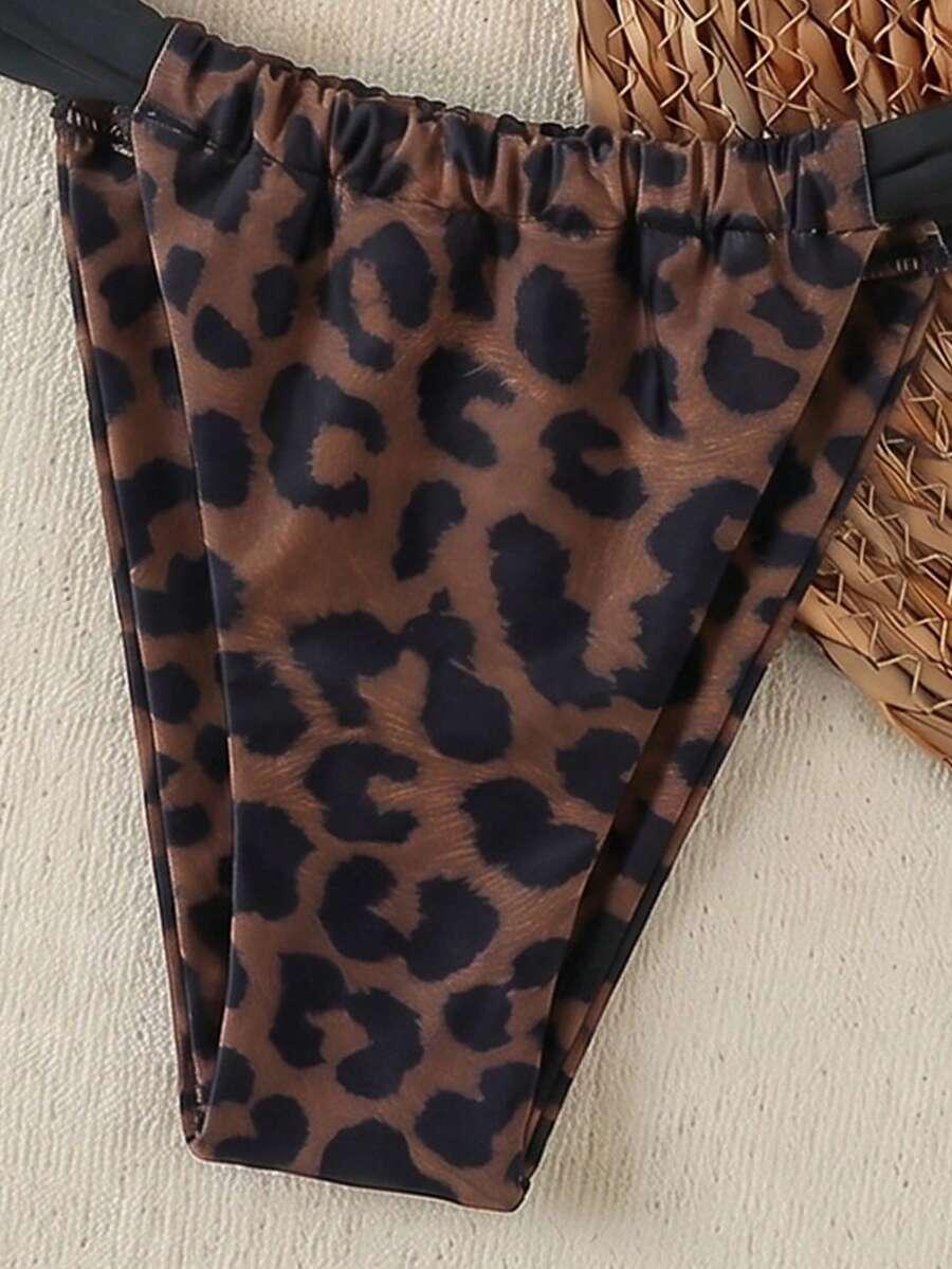 DWUCZĘŚCIOWY STRÓJ KĄPIELOWY ANIMAL PRINT