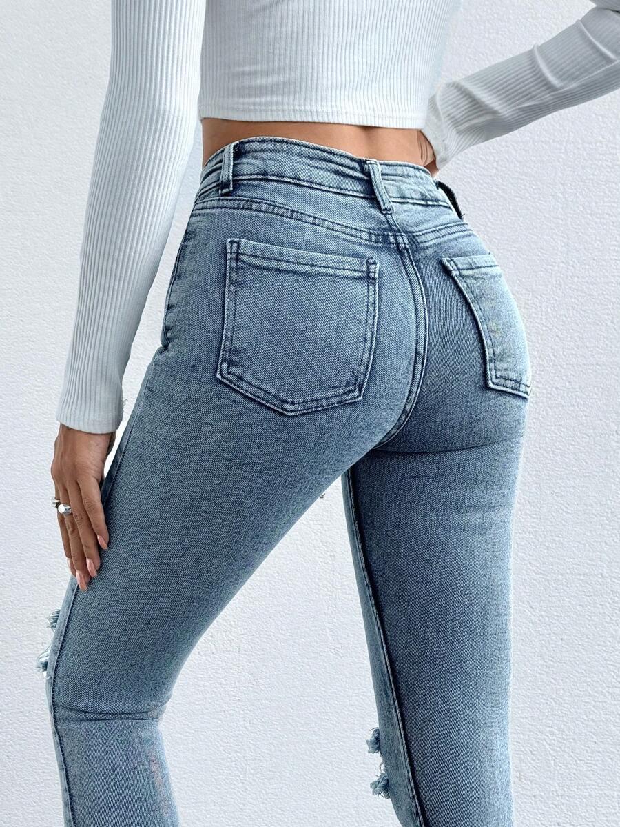 NIEBIESKIE SPODNIE JEANS 