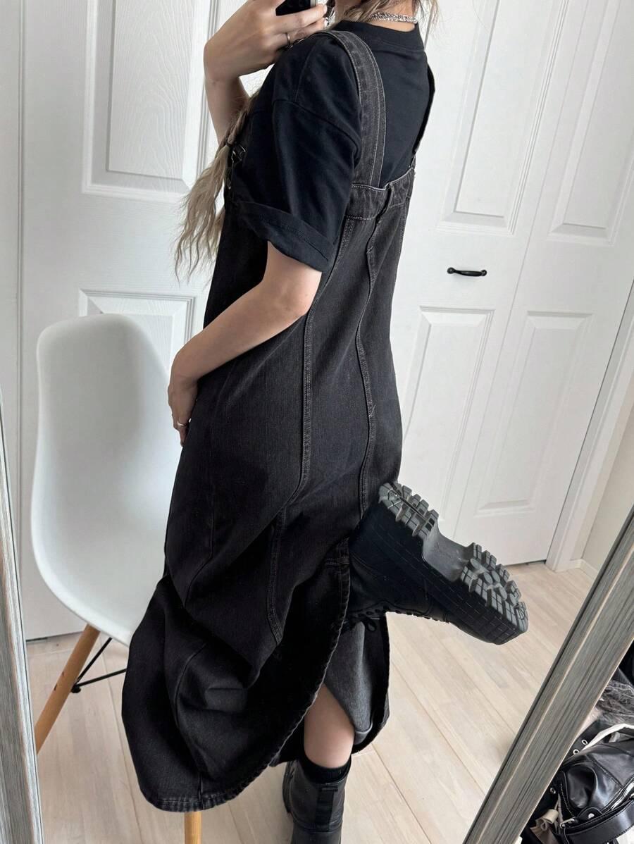 SZARA SUKIENKA JEANS 