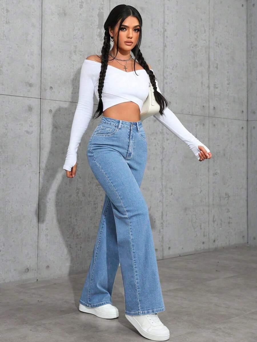 NIEBIESKIE SPODNIE JEANS