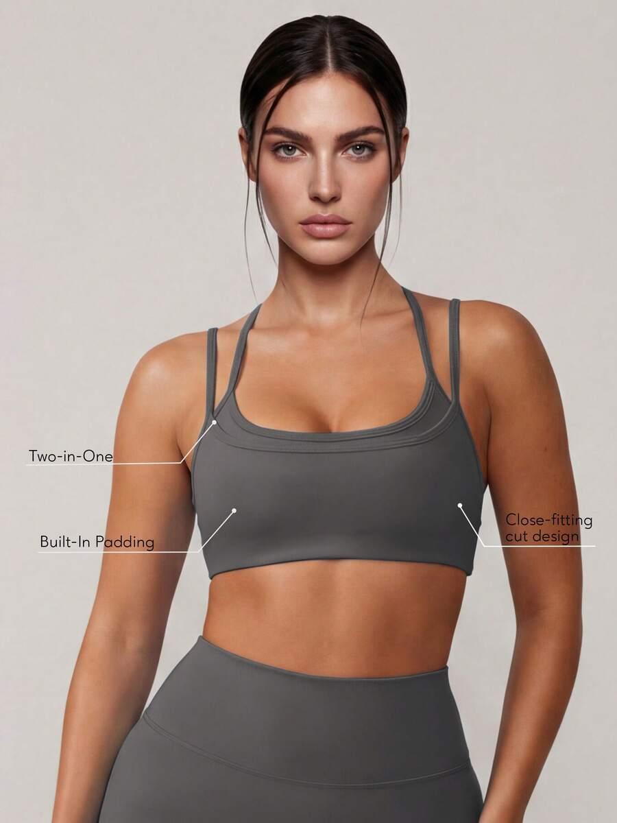 SZARY TOP SPORTOWY