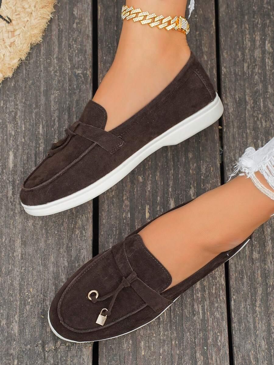 BRĄZOWE MOKASYNY CASUAL