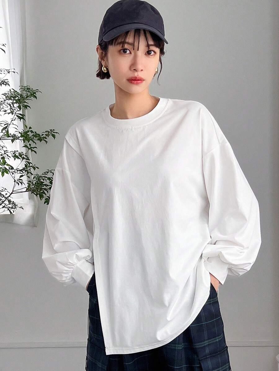 BIAŁA BLUZKA OVERSIZE 