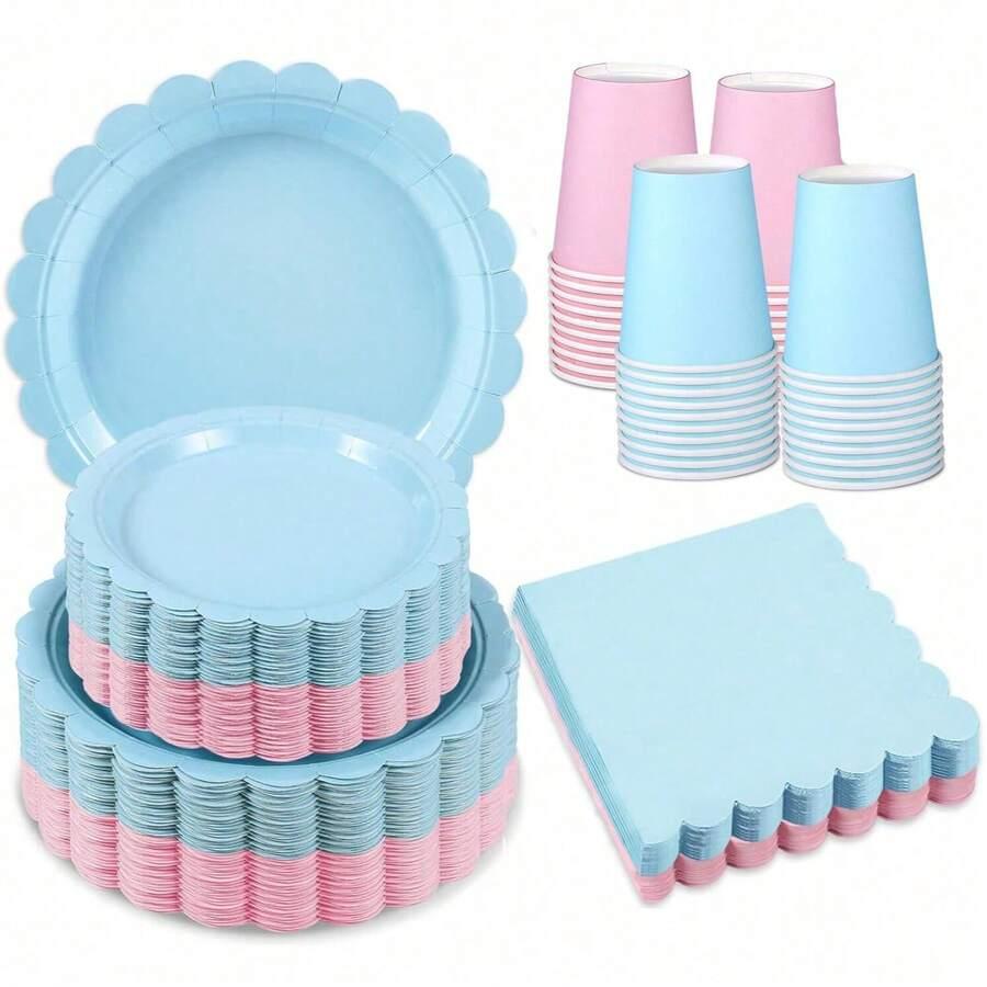 jednorazowe kubki talerze zestaw 40-pack 
