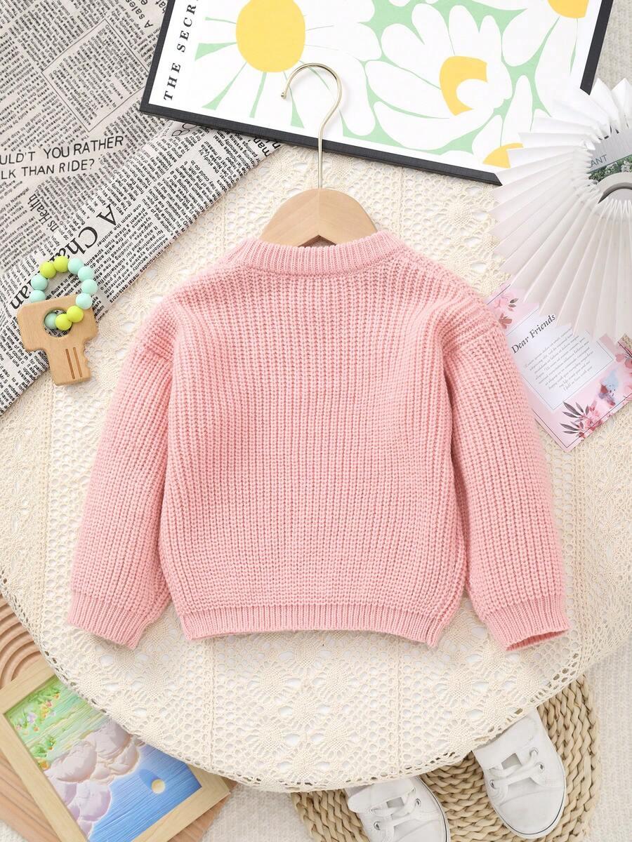 różowy sweter haft