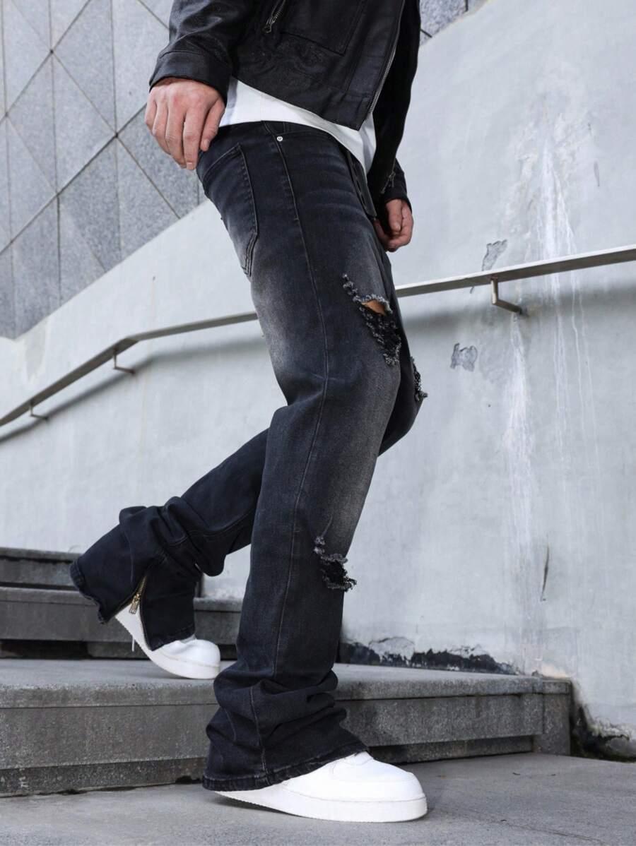 czarne spodnie jeans
