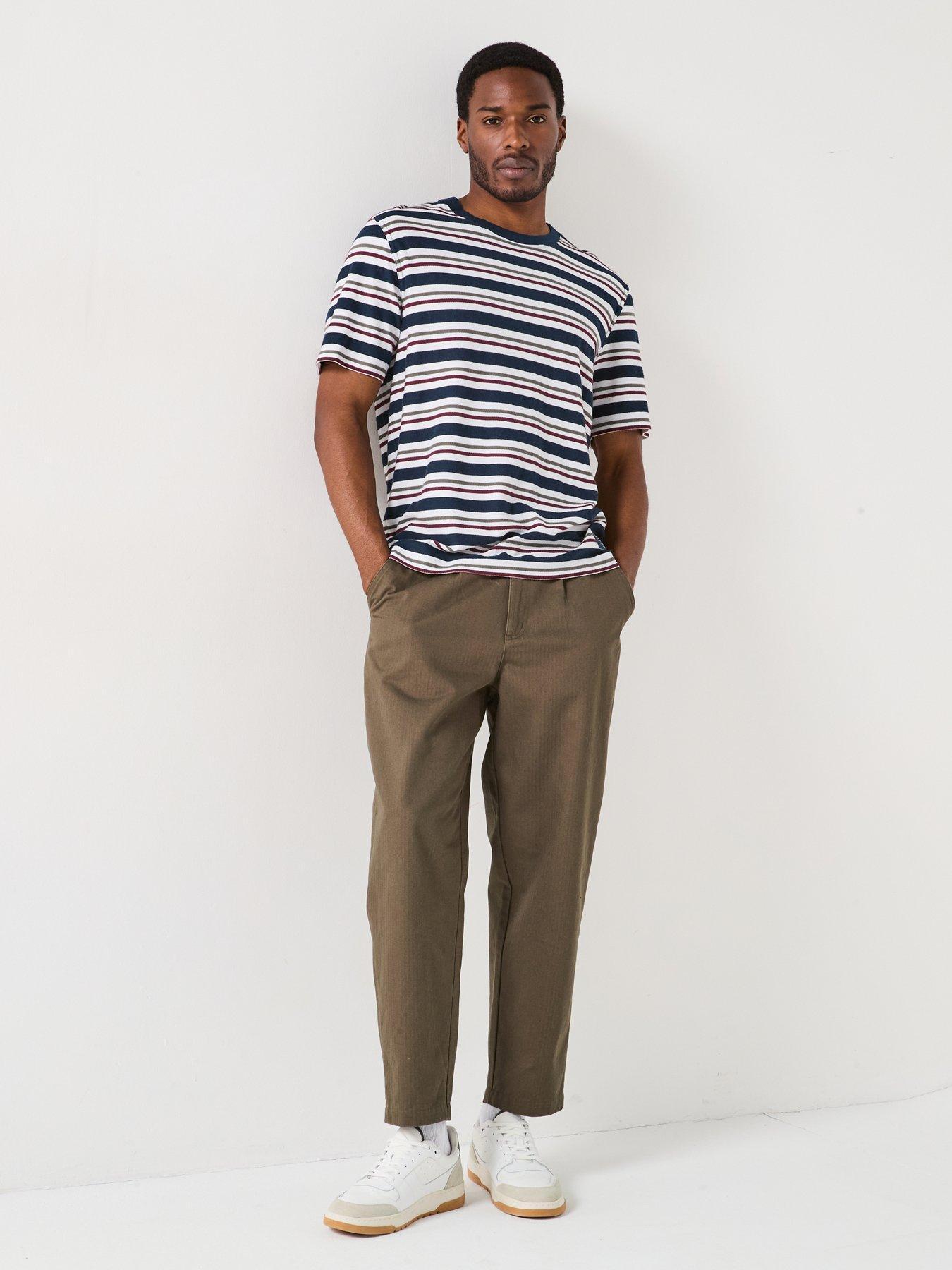 BARBOUR T-SHIRT MĘSKI W PASKI MTS1401NY91