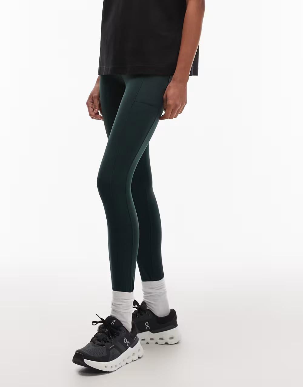 ZIELONE LEGGINSY SPORTOWE KIESZENIE