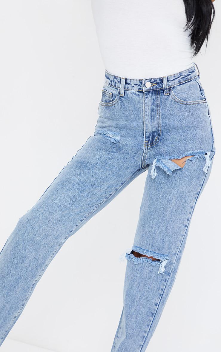 proste spodnie jeans ripped