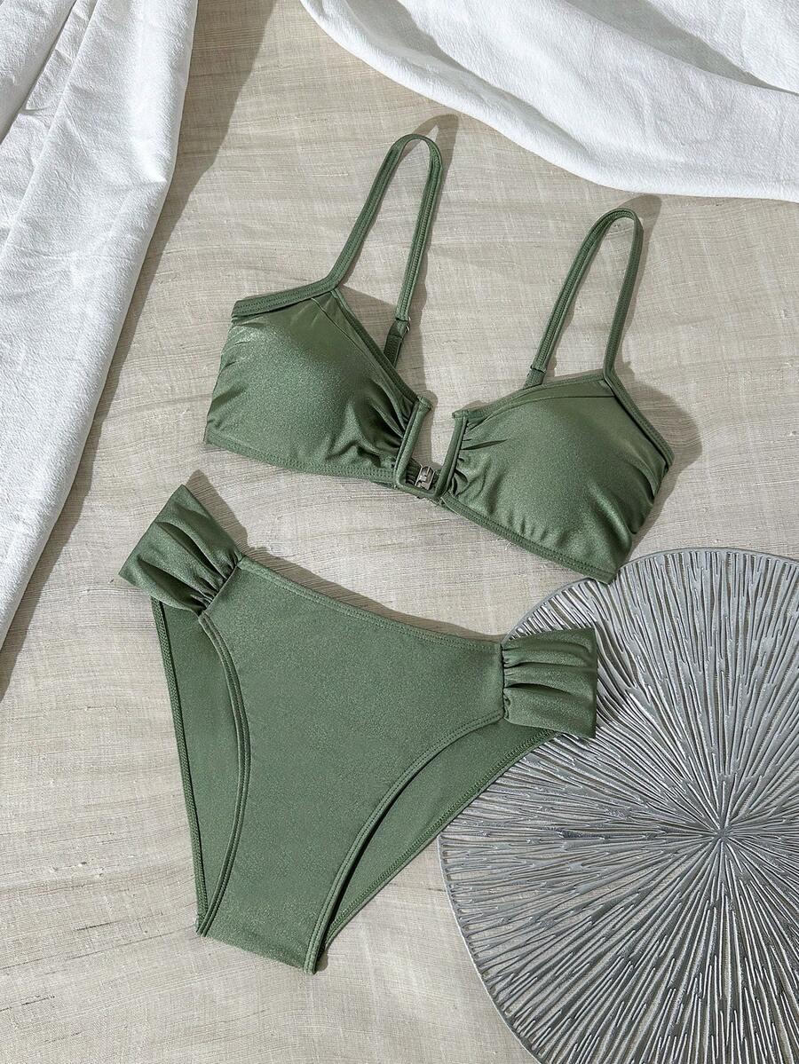 zielony dół od bikini