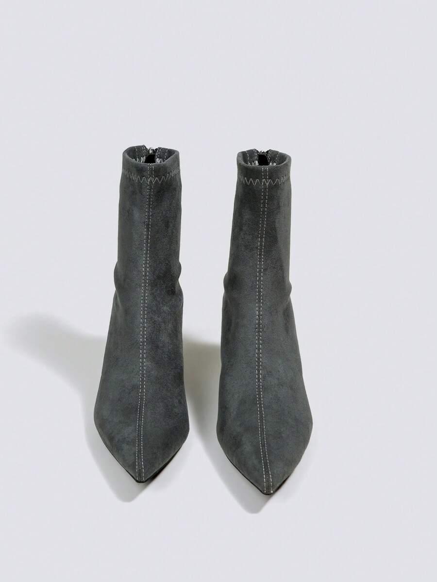 zielone botki obcas