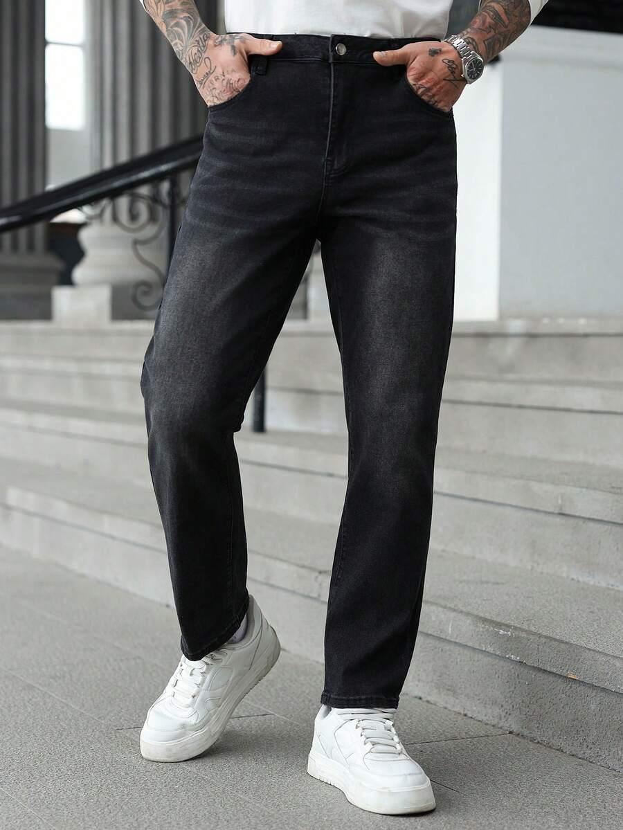 SPODNIE PROSTA NOGAWKA JEANS