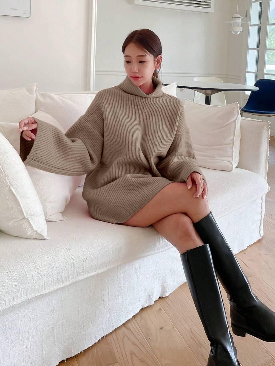 SWETER Z GOLFEM OVERSIZED