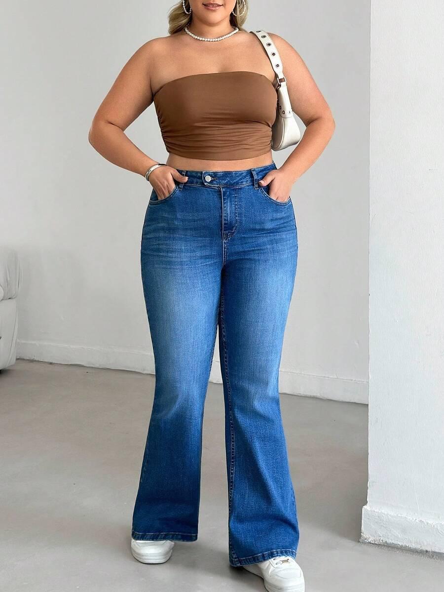 NIEBIESKIE SPODNIE JEANS