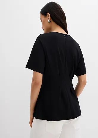 T-SHIRT DAMSKI WISKOZOWY OKRĄGŁY DEKOLT REGULAR